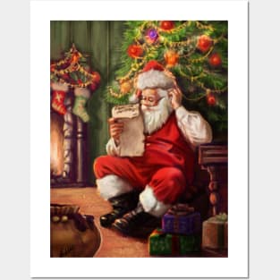 Santa card Posters and Art